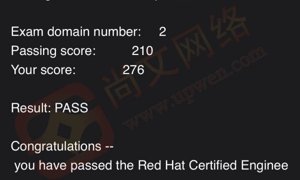 青岛红帽考试-恭喜学员RHCE考试通过！